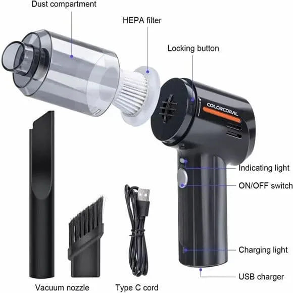 3 in 1 Mini Portable Vacuum Cleaner