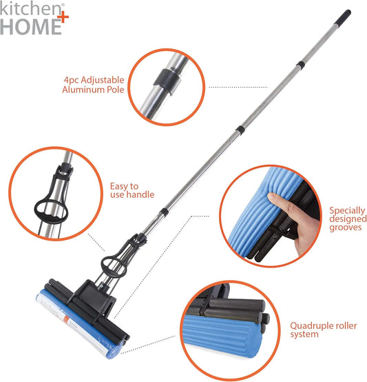 Double Roller Sponge Foam Mop